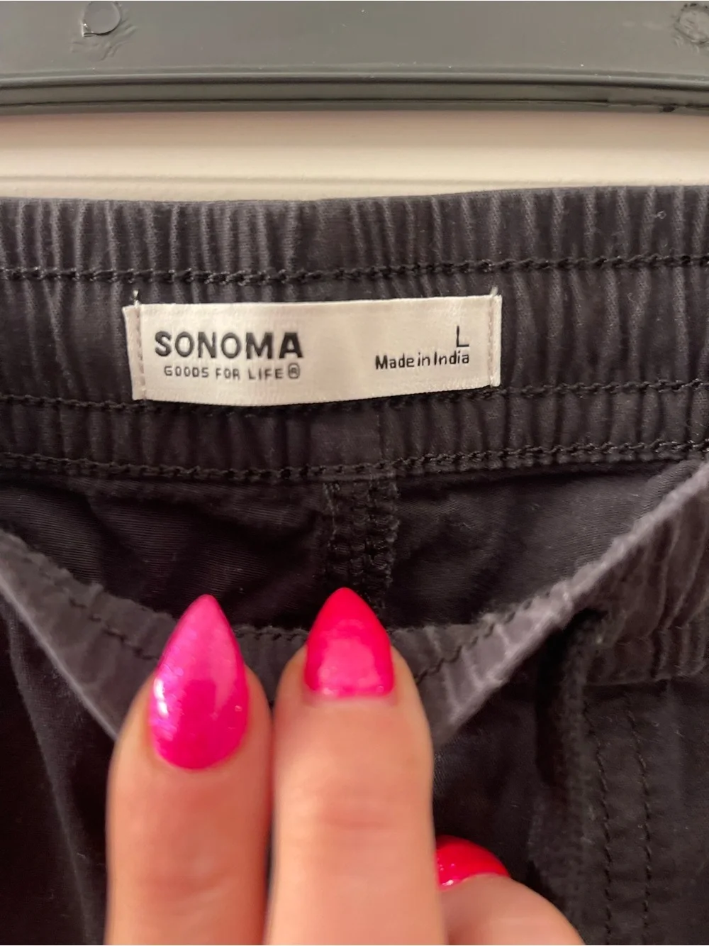 Sonoma Men's Black Drawstring Jogger Pants